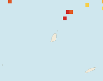 Satellite floating-algae map near Grand Anse, Aug 2024 (opens full map image in a new tab)