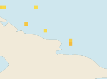 Satellite floating-algae map near Guardalavaca, Aug 2024 (opens full map image in a new tab)