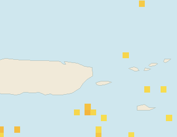 Satellite floating-algae map near Luquillo, Aug 2024 (opens full map image in a new tab)