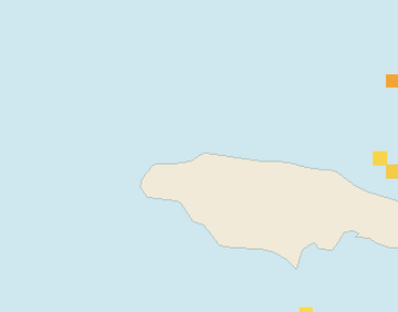 Satellite floating-algae map near Montego Bay, Aug 2024 (opens full map image in a new tab)