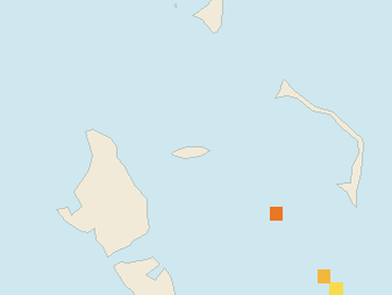 Satellite floating-algae map near Nassau and Cable Beach, Aug 2024 (opens full map image in a new tab)