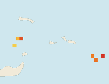 Satellite floating-algae map near Providenciales, Aug 2024 (opens full map image in a new tab)