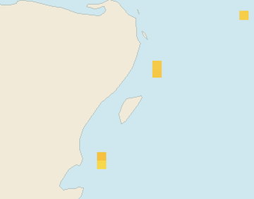 Satellite floating-algae map near Puerto Aventuras, Aug 2024 (opens full map image in a new tab)