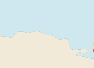 Satellite floating-algae map near Puerto Plata and Cabarete, Aug 2024 (opens full map image in a new tab)