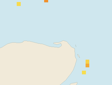 Satellite floating-algae map near Isla Holbox, Sep 2024 (opens full map image in a new tab)