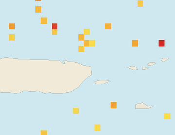 Satellite floating-algae map near Luquillo, Sep 2024 (opens full map image in a new tab)