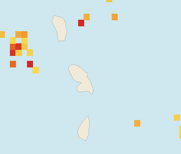 Satellite floating-algae map near Martinique Atlantic Coast, Sep 2024 (opens full map image in a new tab)
