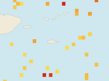 Satellite floating-algae map near St. Croix, Sep 2024 (opens full map image in a new tab)