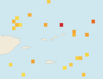 Satellite floating-algae map near St. John, Sep 2024 (opens full map image in a new tab)