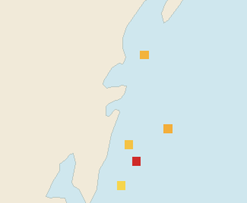 Satellite floating-algae map near Tulum Beach Zone, Sep 2024 (opens full map image in a new tab)