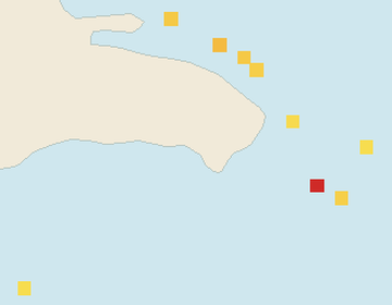 Satellite floating-algae map near Bayahibe, Oct 2024 (opens full map image in a new tab)
