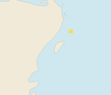 Satellite floating-algae map near Cozumel (west coast), Oct 2024 (opens full map image in a new tab)