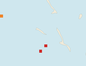 Satellite floating-algae map near Great Exuma, Oct 2024 (opens full map image in a new tab)