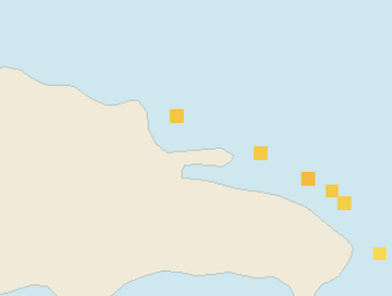 Satellite floating-algae map near Las Terrenas, Oct 2024 (opens full map image in a new tab)