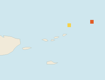 Satellite floating-algae map near St. John, Oct 2024 (opens full map image in a new tab)