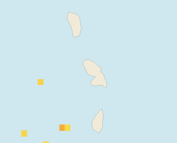 Satellite floating-algae map near Martinique West Coast, Nov 2024 (opens full map image in a new tab)
