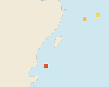Satellite floating-algae map near Akumal, Dec 2024 (opens full map image in a new tab)