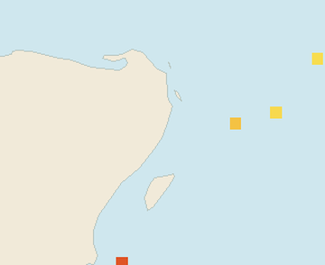 Satellite floating-algae map near Puerto Morelos, Dec 2024 (opens full map image in a new tab)