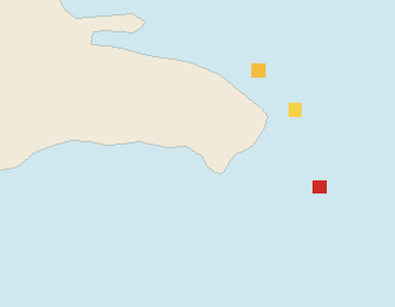 Satellite floating-algae map near Bayahibe, Jan 2025 (opens full map image in a new tab)