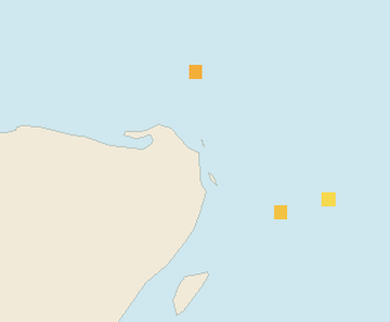 Satellite floating-algae map near Costa Mujeres, Jan 2025 (opens full map image in a new tab)