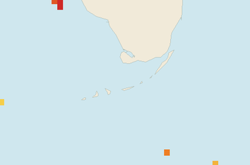 Satellite floating-algae map near Florida Keys, Jan 2025 (opens full map image in a new tab)