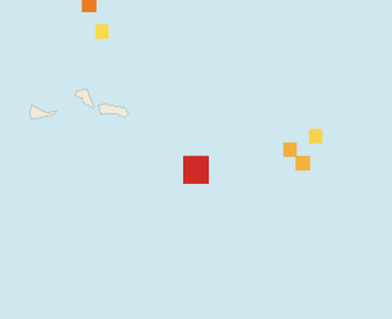 Satellite floating-algae map near Grand Turk, Jan 2025 (opens full map image in a new tab)