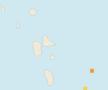 Satellite floating-algae map near Guadeloupe Atlantic Coast, Jan 2025 (opens full map image in a new tab)