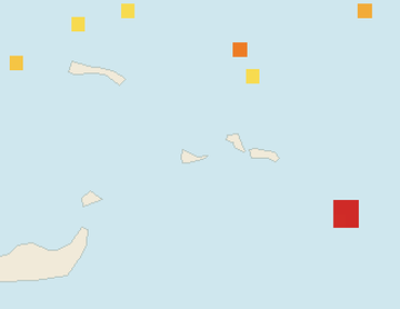 Satellite floating-algae map near Providenciales, Jan 2025 (opens full map image in a new tab)