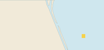 Satellite floating-algae map near Cocoa Beach, Feb 2025 (opens full map image in a new tab)