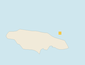 Satellite floating-algae map near Ocho Rios, Feb 2025 (opens full map image in a new tab)