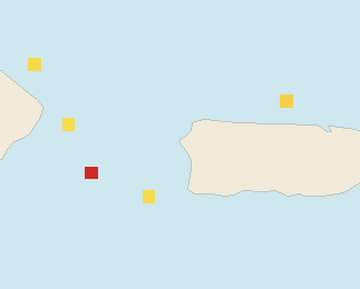 Satellite floating-algae map near Rincon, Feb 2025 (opens full map image in a new tab)
