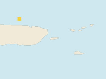 Satellite floating-algae map near Vieques, Feb 2025 (opens full map image in a new tab)
