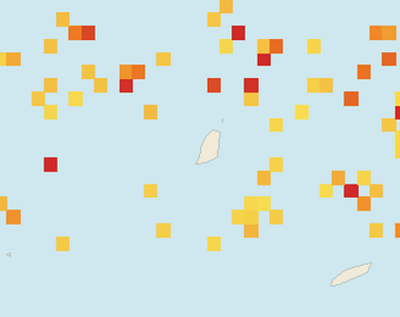 Satellite floating-algae map near Grand Anse, Mar 2025 (opens full map image in a new tab)