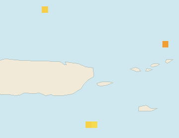 Satellite floating-algae map near Luquillo, Mar 2025 (opens full map image in a new tab)