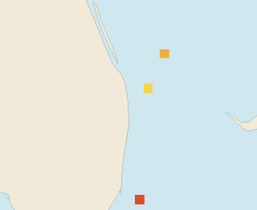 Satellite floating-algae map near Palm Beach, Mar 2025 (opens full map image in a new tab)