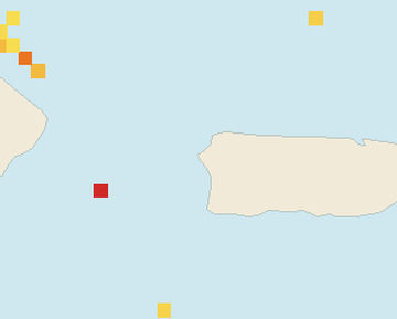 Satellite floating-algae map near Rincon, Mar 2025 (opens full map image in a new tab)