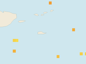 Satellite floating-algae map near St. Croix, Mar 2025 (opens full map image in a new tab)