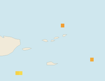 Satellite floating-algae map near St. John, Mar 2025 (opens full map image in a new tab)
