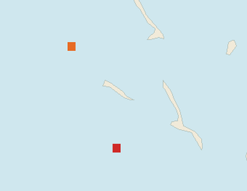 Satellite floating-algae map near Great Exuma, Apr 2025 (opens full map image in a new tab)