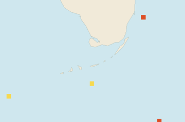 Satellite floating-algae map near Florida Keys, Apr 2025 (opens full map image in a new tab)