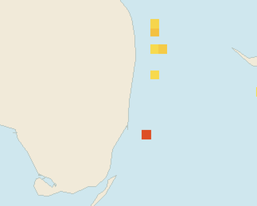 Satellite floating-algae map near Fort Lauderdale, Apr 2025 (opens full map image in a new tab)