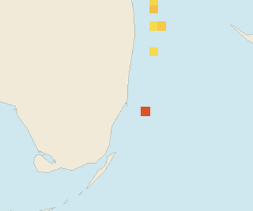 Satellite floating-algae map near Miami Beach, Apr 2025 (opens full map image in a new tab)