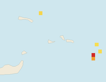 Satellite floating-algae map near Providenciales, Apr 2025 (opens full map image in a new tab)
