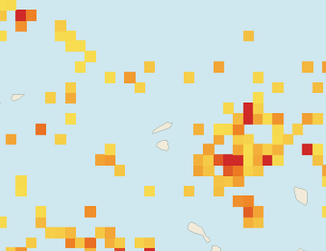 Satellite floating-algae map near Anguilla, May 2025 (opens full map image in a new tab)
