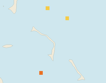 Satellite floating-algae map near Eleuthera, May 2025 (opens full map image in a new tab)