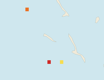 Satellite floating-algae map near Great Exuma, May 2025 (opens full map image in a new tab)
