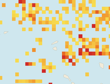 Satellite floating-algae map near Anguilla, Jun 2025 (opens full map image in a new tab)