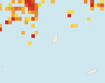 Satellite floating-algae map near Grand Anse, Jun 2025 (opens full map image in a new tab)