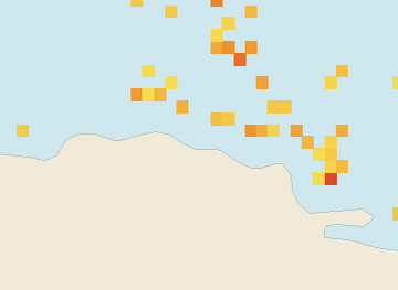 Satellite floating-algae map near Puerto Plata and Cabarete, Jun 2025 (opens full map image in a new tab)