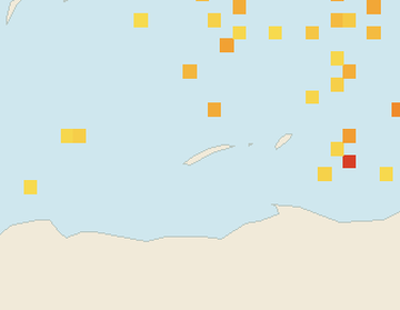 Satellite floating-algae map near Roatan, Jun 2025 (opens full map image in a new tab)